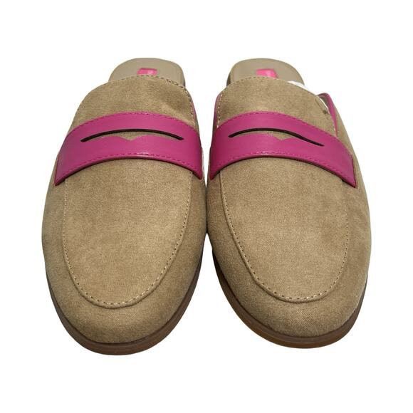 Isaac Mizrahi Live! Always Isaac Faux Suede Womens Mules US 6 Tan Slip On Shoes - Picture 3 of 7